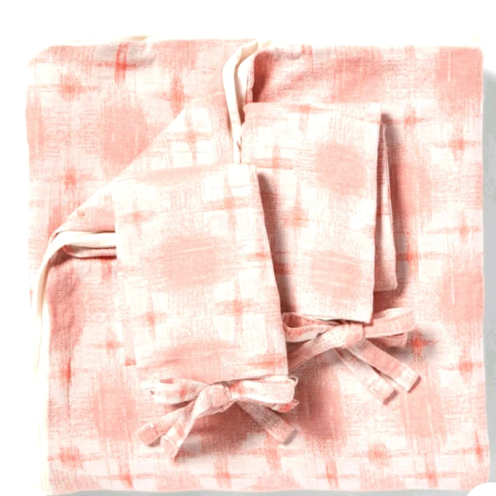 New!Threshold King yarn dye ikat duvet cover & sham set Cottagecore Vintage Insp